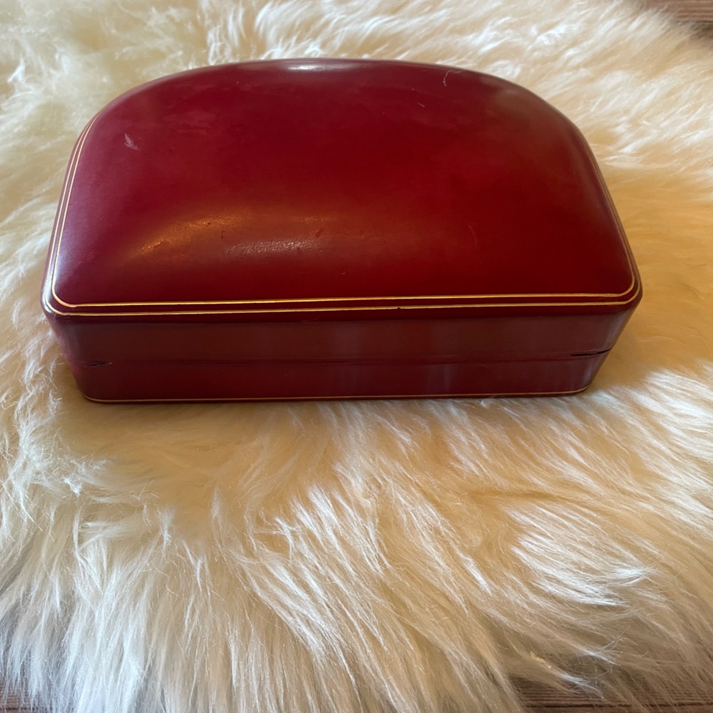 Antique/vintage Leather Jewelry/Trinket Box ~ Italy - Picture 6 of 11